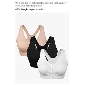 Set of 6 Amazon Women's Wireless Sports/Post-Surgery bras